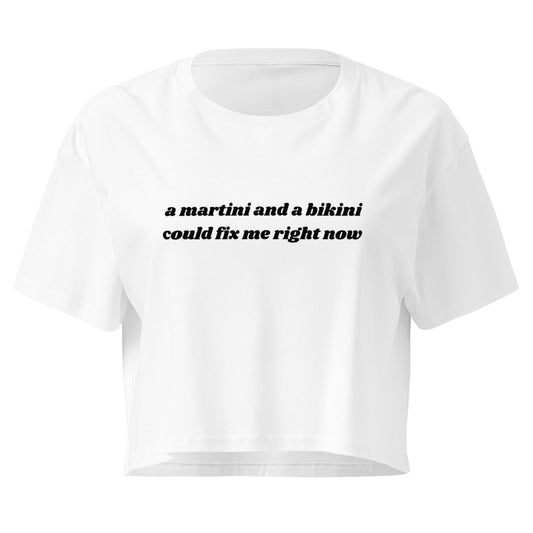martini & bikini crop