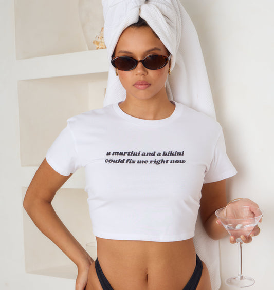 martini & bikini crop