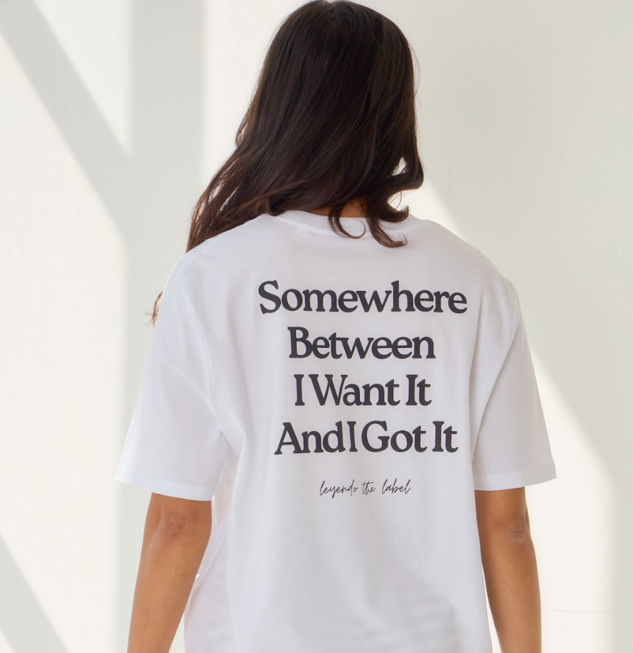 somewhere between tee