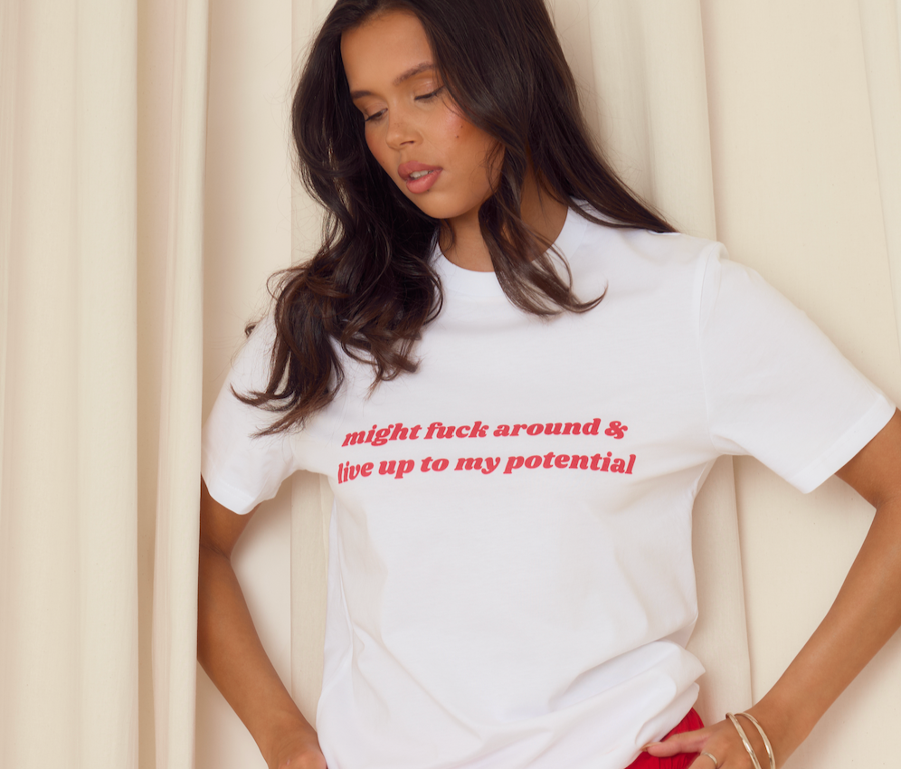 live up to my potential tee